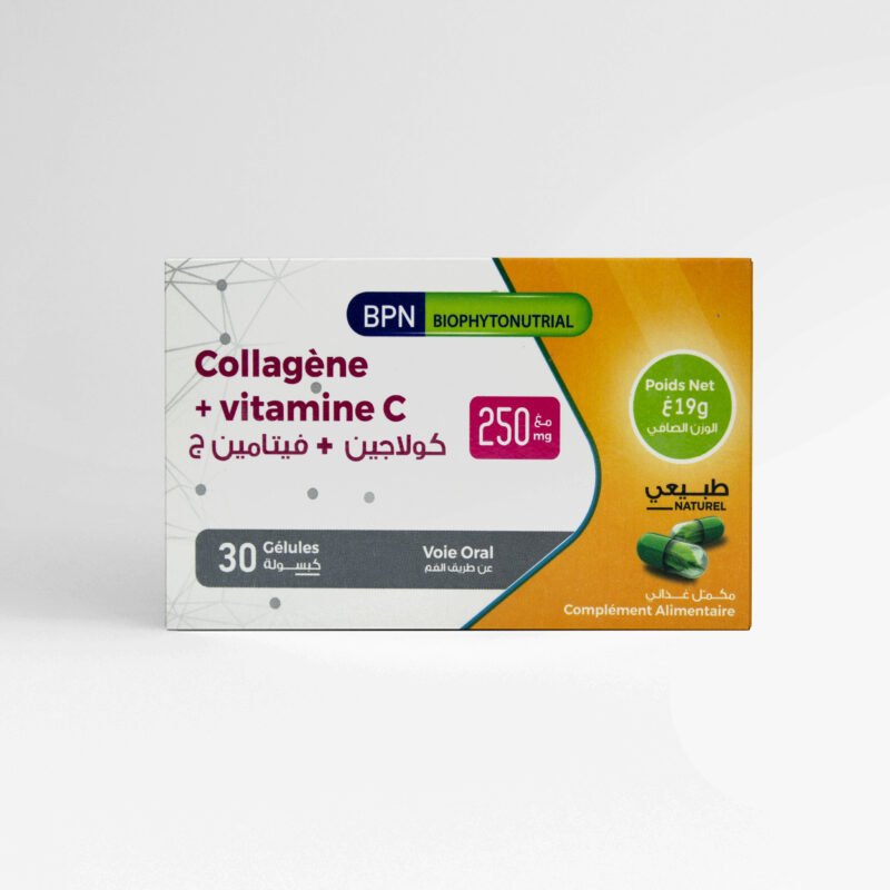 Collagene+Vitamine C 250mg 30 gélules