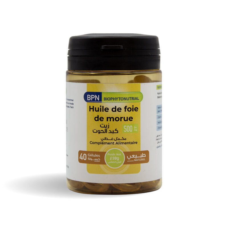 Huile de foie de Morue 500mg 30gélules